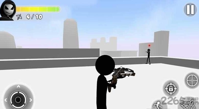 火柴人弩手3d无限金币破解版下载,火柴人弩手3d,射击游戏,火柴人游戏